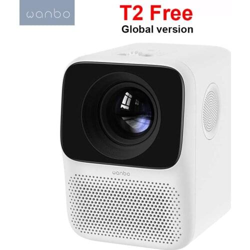 Global Version Wanbo T2 FREET2M Projector 1080P Mini LED Portable Projector Vertical Keystone Correction for Home Office
