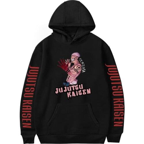 Jujutsu Kaisen Hoodies Hooded Sweatshirts Men Hoodie Casual Unisex Oversized Clothes Japan For Winter Clothes