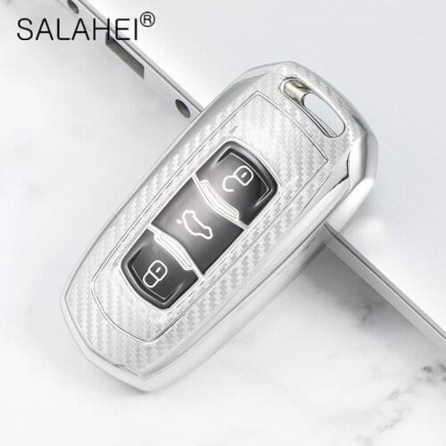 TPU Carbon Fiber Car Key Case For Geely Atlas Boyue NL3 EX7 EmgrandX7 EmgrarandX7 SUV GT GC9 borui Full Cover Accessories