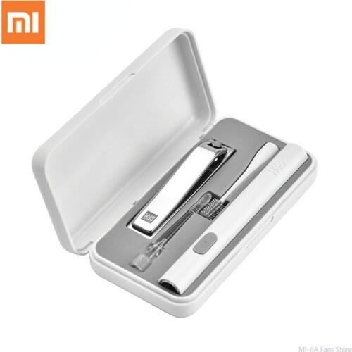Xiaomi HUOHOU LED Portable USB Ear Nail Care Kit Ear Pick Brush Wax Cleaner Removal Tool with Light Nail File Clipper Cutter