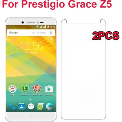 2pc Grace Z5 Tempered Glass Screen Protector Luxury Explosion Protective Film For Prestigio Grace Z5 PSP5530 DUO 5.3" Smartphone