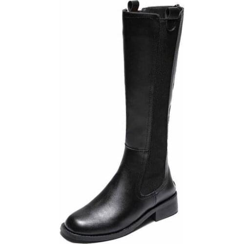 2021 Winter Warm Zipper Party Basic Shoes Womens Riding Boots Round Toe Over The Knee High-tube Womens Boots