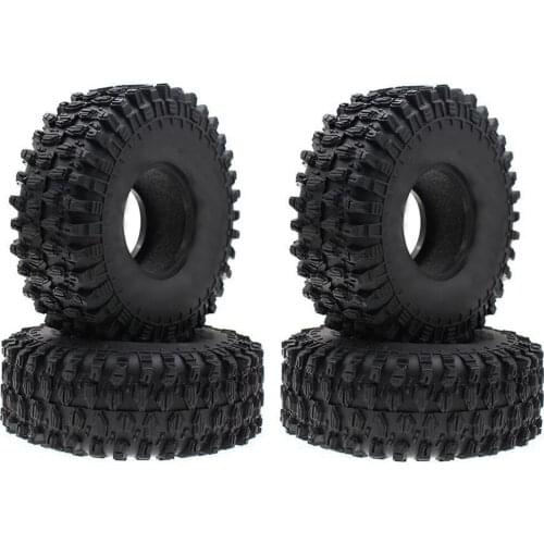 4PCS 120MM 1.9" Rubber Rocks Tyres / Wheel Tires for 1:10 RC Rock Crawler Axial SCX10 90046 Traxxas TRX-4 AXI03007 D90 D110 TF2