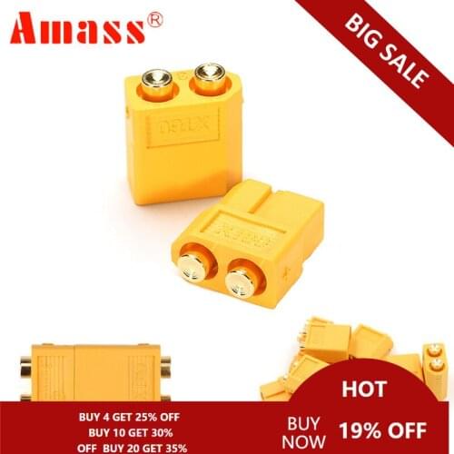 5pair/lot Amass XT60-P Plug Connector Male & Female PCB Dedicated for Board RC Models 30% OFF