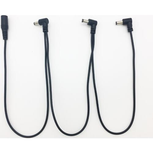 9V 1 to 3 Way Daisy Chain Power Supply Splitter Cable Harness Leads With Insulated Caps For Bass Guitar Power Supply Adapter