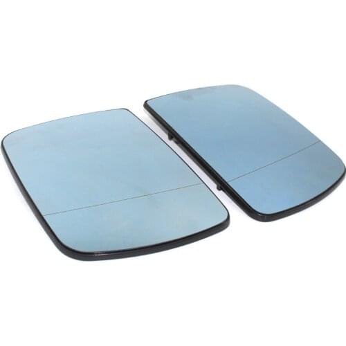 Car Door Wing Left Right Rearview Mirror For BMW X5 E53 1999-2006 3.0i 4.4i Blue/White Car Heated Side Wing Mirror Glass Parts