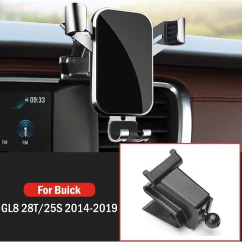 Car Mobile Phone Holder Air Vent Mount GPS Stand Gravity Navigation Bracket For Buick GL828T/25S 2014-2019 Car Accessories