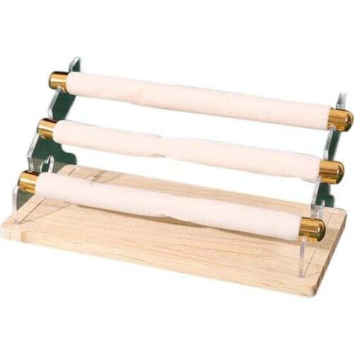 Wooden Jewelry Display Stand Ring Holder T-Bar Display Bracelets Anklets Jewelry Display Stand Packaging Jewelry Tool