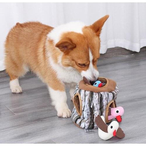50% Dropshipping!!Sounding Toy Interactive Boredom Relieving Fleece Hide-and-seek Sniff Toy for Puppies