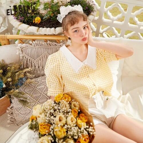 ELF SACK Women's Plaid Shirts