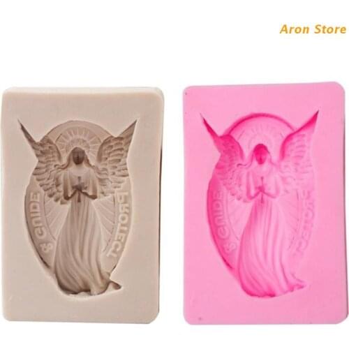 Little Angel Card Shape Fondant Cake Chocolate Mold Baking Accessories Aromatherapy Plaster Epoxy Moulds Cupcake Topper
