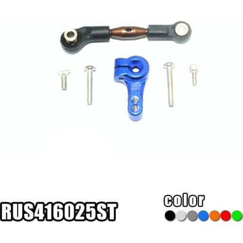 GPM TRAXXAS RUSLTLER 4X4 VXL S2 steel positive and negative tooth adjustment lever + metal straight arm steering arm