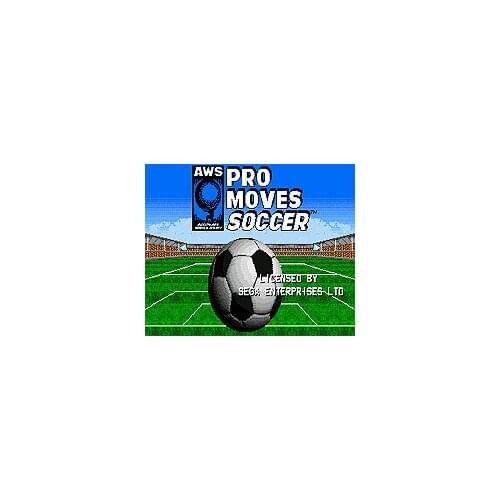 AWS Pro Moves Soccer 16 bit MD Game Card For Sega Mega Drive For Genesis