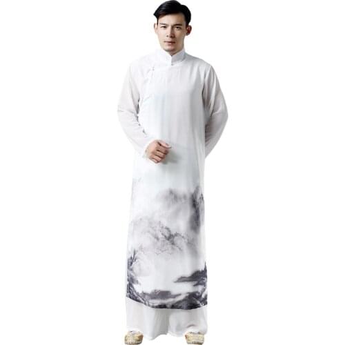 Chinese Traditional Qi Gong Martial Arts Wing Chun Shaolin Kung Fu Training Cloths Apparel Clothing for Men Seniors Beginners