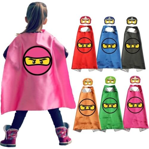 Ninja Costume Superhero Capes with Masks Pretend Play Birthday Party Favor Inspired Dress Up Christmas Costume