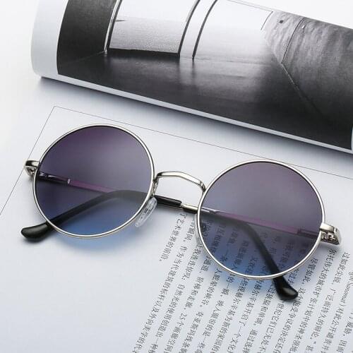 Round Children' Sunglasses Metal Sun Protection Glasses For Boys And Girls Unisex Fashion Gradient Kids Eyewear