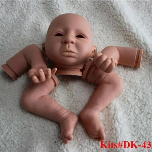 Reborn Doll Kits for 18inches Soft Vinyl Reborn Baby Dolls Accessories for DIY Realistic Toys for DIY Reborn Dolls Kits dk-43