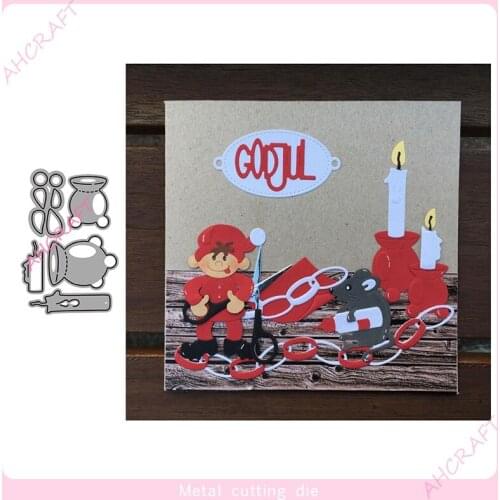 Menorah and candles Metal Cutting Dies for DIY Scrapbooking Photo Album Decorative Embossing PaperCard Crafts Die2020