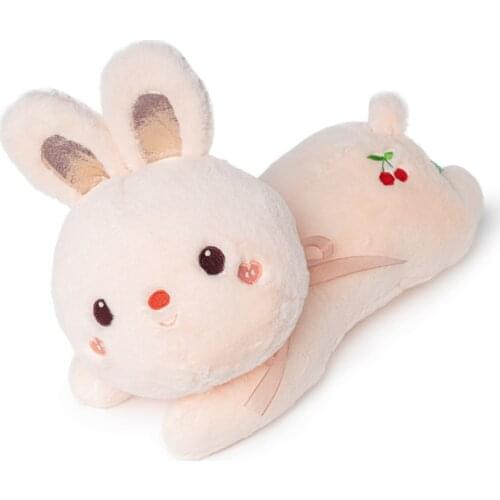 Cute Cherry Rabbit Bunny Stuffed Animals Doll Cushion Pillow Plush Toy for Children Birthday Gift Christmas present Home Decor