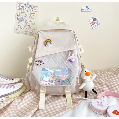 Fashion Cute Corduroy Woman Backpack Schoolbag for Teenage Girls Boys Luxury Harajuku Female Fashion Bag Student Lady Book Pack