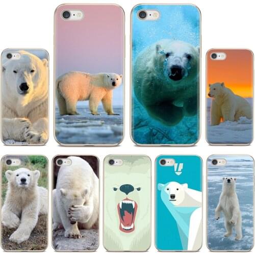 Soft Silicone TPU Case For Xiaomi mi Redmi Note 3 4 4X 5 6 7 8 8t 9 9s 9t 10 pro lite bear-lovely-white-polar
