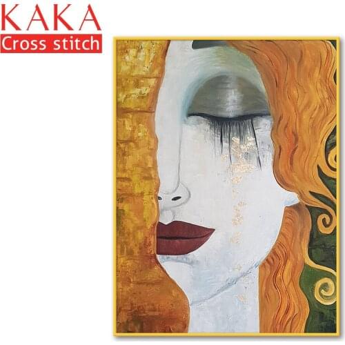 Cross stitch kits,Embroidery needlework sets with printed pattern,11CT-canvas for Home Decor Painting,Portrait Full NCKP062