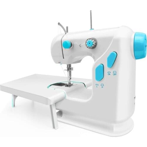 110-220V Sewing Machine Portable Clothes Fabric Electric Sewing Machine Automatic Winding Low Noise Quick Stitch Sew Needlework