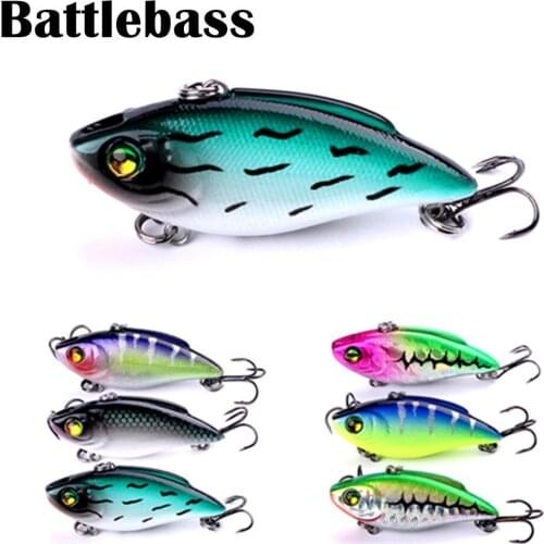 BATTLEBASS NEW 1PC 50mm 8.7g Fishing Lure Hard Artificail Bait VIB Vibrator Wobbler Vibe Vibration Sinking Lipless Crankbaits