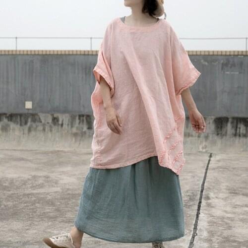 QATURALAN Pink Blouses
