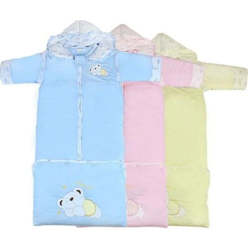 0-4 yearsBaby bear Dongkuan baby sleeping bags lengthened removable storage cylinder cover thick pajamas M No