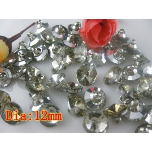 30pcs/lot Light brown color glass buttons12mm shank sewing sofa decorative button garment accessories