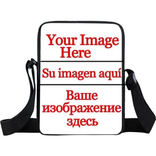 Custom Your Image Name Logo Mini Messenger Bag Boys Girls Personalized Crossbody Bag Cartoon Shoulder Bags Best Gift Bags