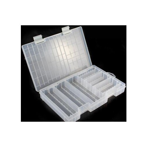 Super volume Transparent Plastic Battery Storage Box for placed 100pcs AAA AA Battery Holder Container coverd kit box