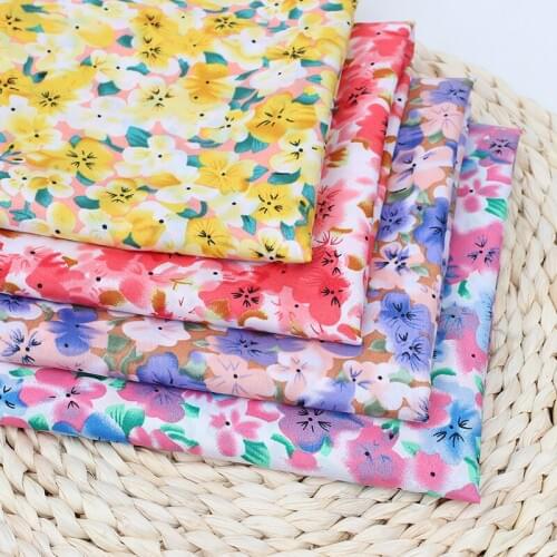 Xugar Flowers Printed Fabric Sheet DIY Dress Clothes Sewing DIY Fabrics Craft 45*145cm Patchwork Qulilting Home Textile Supplies