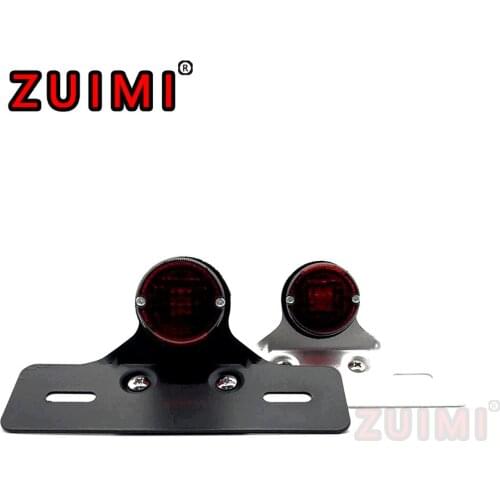 2pcs Motorcycle Modified Universal Taillight Round Mini Small Red Suitable For BMW F650 K1200R K1200GT r1100rt