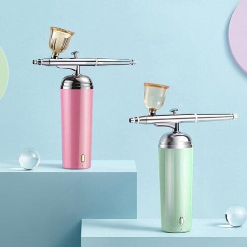 Oxygen Injection Device Nano Spray Water Replenishment Airbrush Atomization Makeup Moisturizing Machine50 Cordless B G5L0