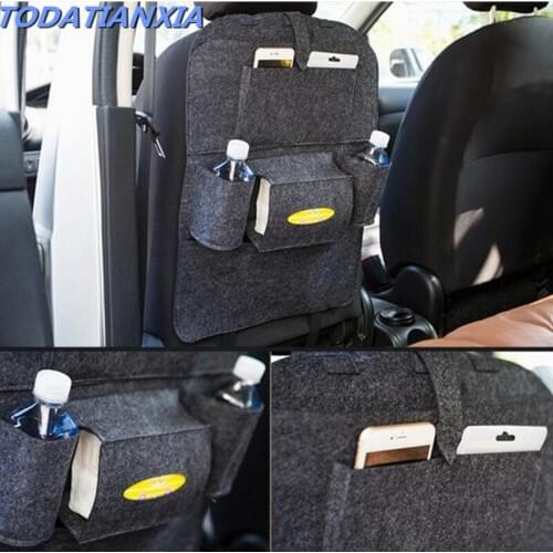 Car Seat Back Protectors Back Storage Bag FOR Kia Borrego Carens Carnival Ceed Niro Optima Picanto Sorento 2 3 Accessories