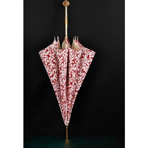 Pink Women Umbrella Long Handle Uv Protection Business Adult Fashion Umbrella Windproof Paraguas Mujer Rain Gear BD50YS