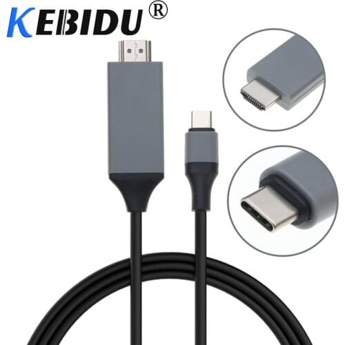 2m HOT Type C USB 3.1 To HDMI-compatible 4kx2k Cable HDTV Converter Adapter For Galaxy S8 S8 Plus USB-C To HDMI-compatible Cable