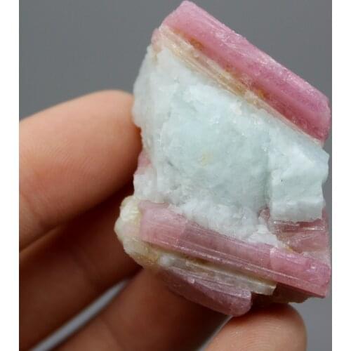 35g Natural Brazil pink tourmaline mineral crystal specimens stones and crystals quartz crystals