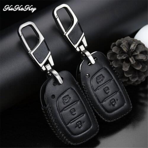 Car Key Case Cover Protective Key Shell Skin Bag For Hyundai Solaris I30 IX35 Tucson Accent Getz Elantra Sonata Mistra Santa fe