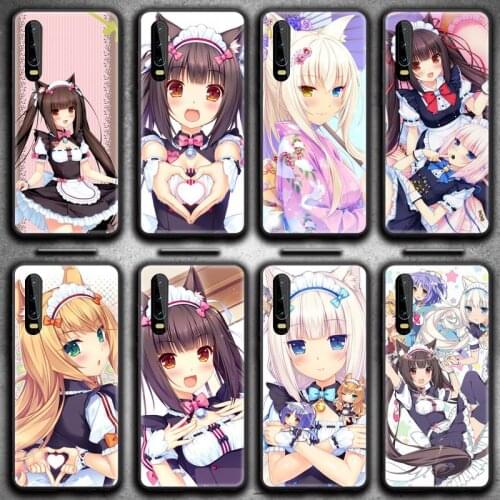 Nekopara Chocola Vanilla Cat Girl Phone Case for Huawei P20 P30 P40 lite E Pro Mate 40 30 20 Pro P Smart 2020