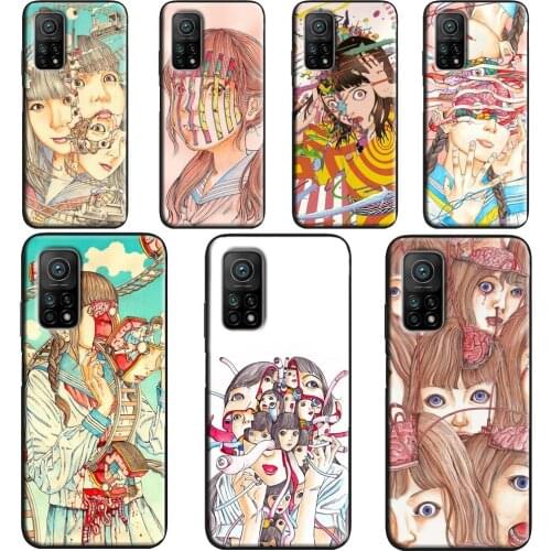 Shintaro kago Horror cartoons Case POCO X3 Pro F3 F1 F2 M3 Pro Cover For Xiaomi Mi 11 Lite Ultra Note 10 Mi 9T 10T Pro
