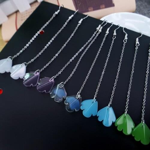 Long Petals Earrings Earrings Junior Iii Star Pendant Earrings Alloy 5Colors for Your Choice Natural Semi-precious Stone Earring