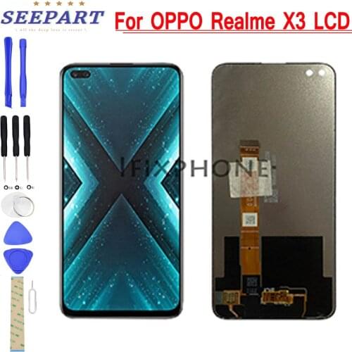 For OPPO Realme X3 LCD Display Touch Screen Digitizer Assembly Replacement 2400x1080 For 6.6" OPPO Realme X3 Display