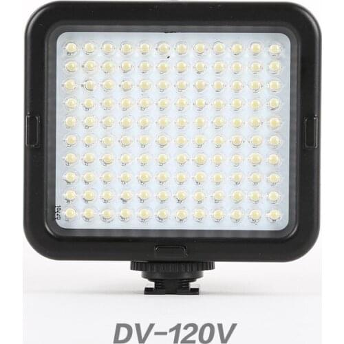 Falconeyes on Camera Mini LED Video Lamp Photography Fill Light 7.2W For Selfie/Photo/Product Fotografia Using 5pcs AA Battery