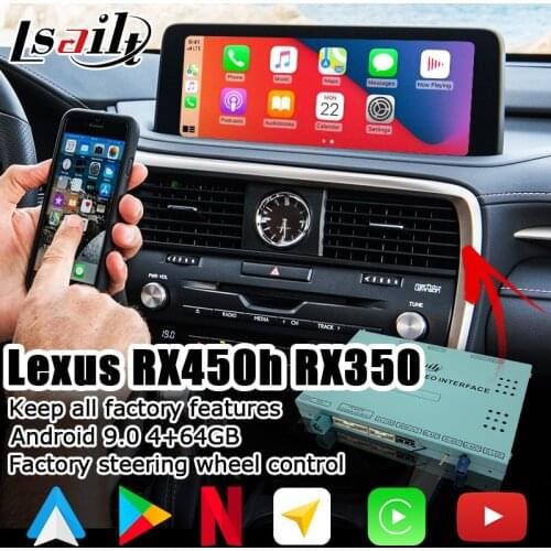 Android / carplay interface box for Lexus RX 2020 12.3 / 8 video interface with remote touch control RX350 RX450h by lsailt