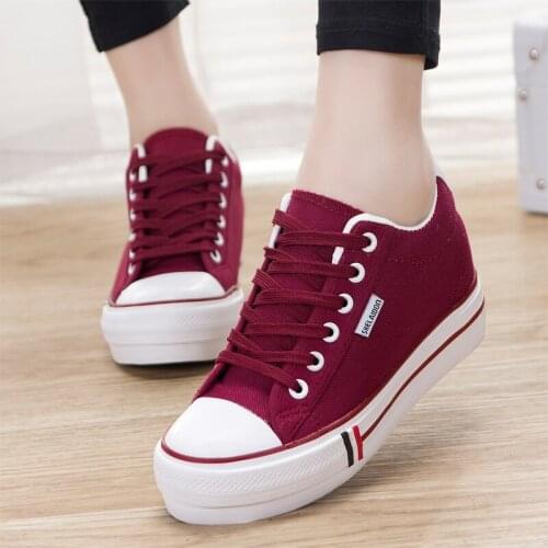 Fashion Women Sneakers Denim Casual Shoes Female Summer Canvas Shoes Trainers Lace Up Ladies Basket Femme Stars Tenis Feminino