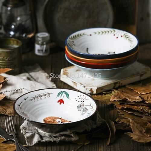 Ceramic Hat Bowl Creative Soup Bowl Individual Noodle Bowl Household Salad Bowl Open Bowl