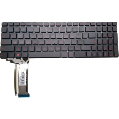 New Laptop Keyboard for Asus GL752 GL752VW GL752VW-DH71 GL752VW-DH74 With Red Backlit